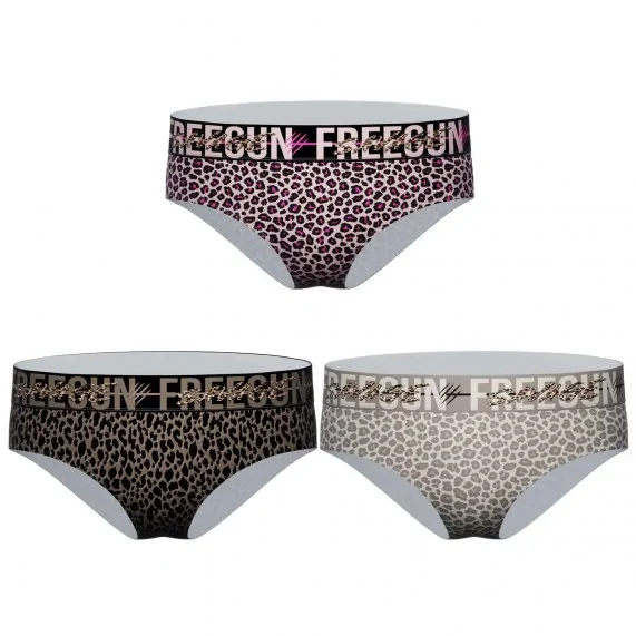 Lote de 3 calzoncillos bóxer de microfibra para mujer (Boxers) Freegun chez FrenchMarket Lote de 3 calzoncillos bóxer de microfibra para mujer (Boxers) Freegun chez FrenchMarket