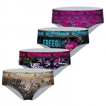 Set di 4 boxer donna in microfibra (Boxer - Slip) Freegun chez FrenchMarket