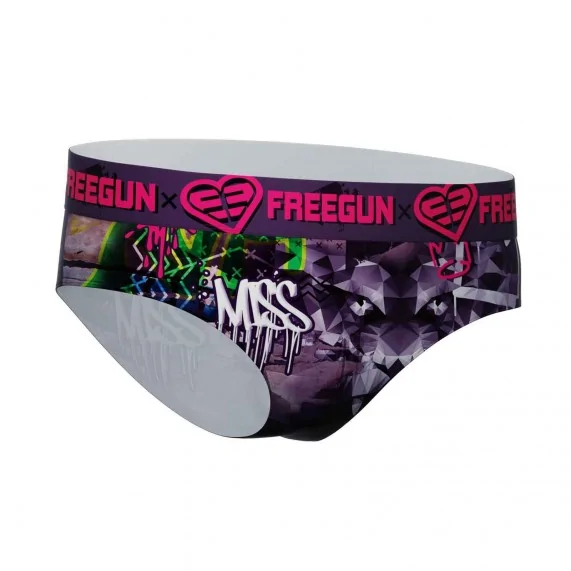 Set van 4 damesboxershorts van microvezel (Boksers) Freegun chez FrenchMarket