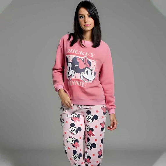 Disney - Damen-Pyjama-Set Fleece Minnie und Mickey (Pyjama-Sets) French Market auf FrenchMarket
