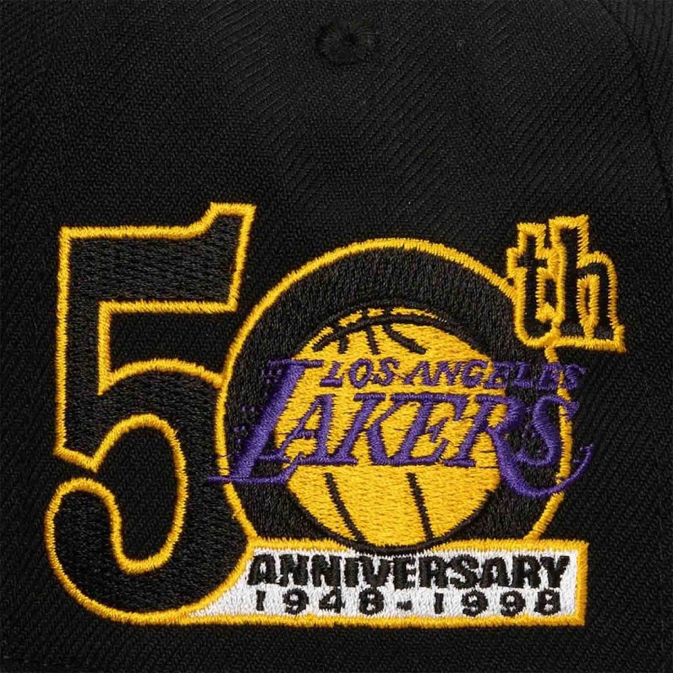 NBA Los ANgeles Lakers "Oversweep" Snapback Cap (NBA-Kappe) Mitchell & Ness auf FrenchMarket
