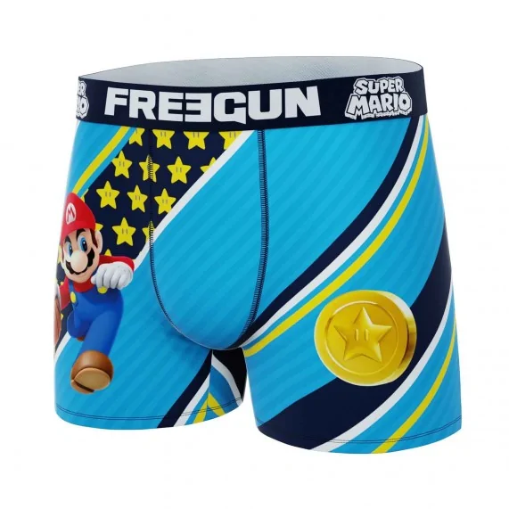 Boxer Homme Microfibre Super Mario Bros (Boxers Homme) Freegun chez FrenchMarket