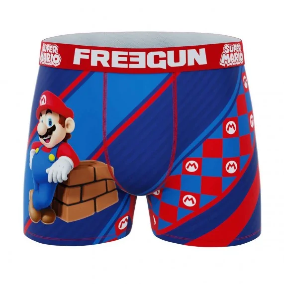 Boxer Homme Microfibre Super Mario Bros (Boxers Homme) Freegun chez FrenchMarket