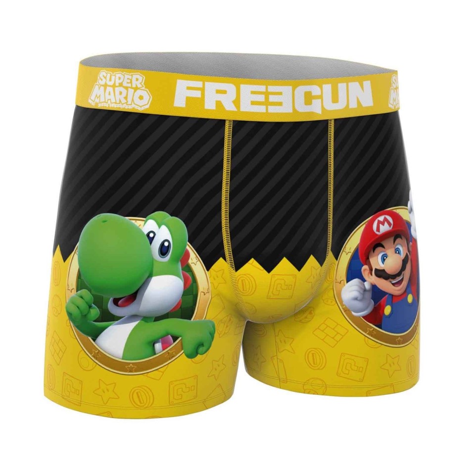 FREEGUN Set of 3 Men's Super Mario Bros Microfiber Boxers
