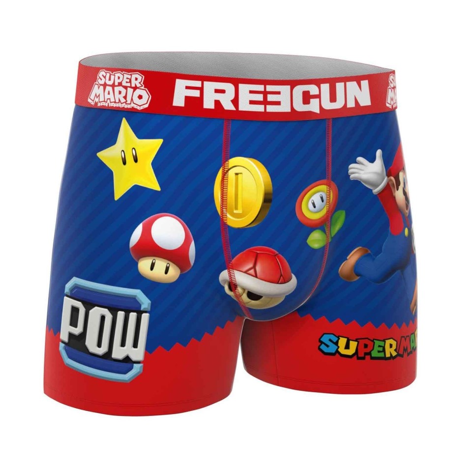 FREEGUN Set of 3 Men's Super Mario Bros Microfiber Boxers