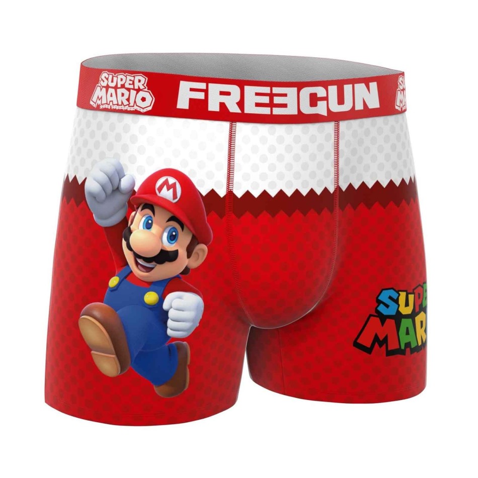 FREEGUN 3-pack Super Mario Bros mikrofiberboxershorts för män