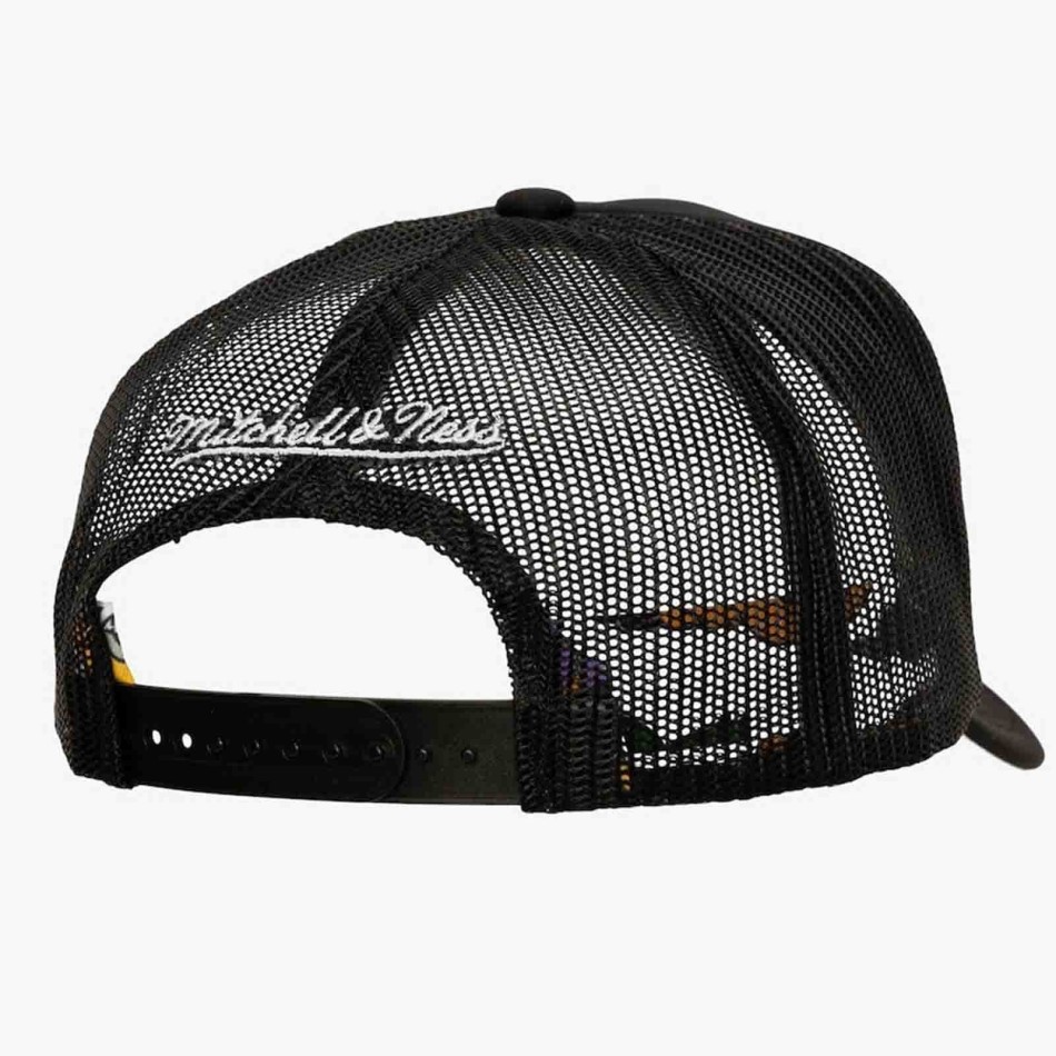 Los Angeles Lakers "Jaar van de slang" NBA Trucker Cap (NBA-pet) Mitchell & Ness chez FrenchMarket