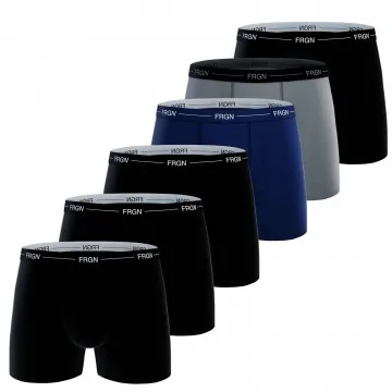 Lot de 6 Boxers Homme Coton FRGN (Calzoncillos para hombre) Freegun chez FrenchMarket