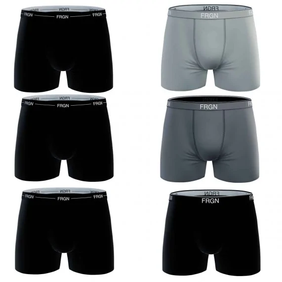 Set di 6 boxer da uomo in cotone FRGN (Boxer da uomo) Freegun chez FrenchMarket
