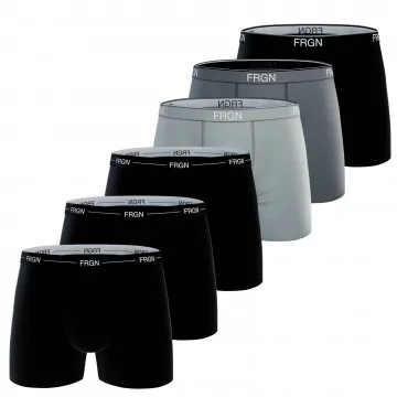 Set van 6 herenboxershorts in katoen FRGN (Herenboxershorts) Freegun chez FrenchMarket