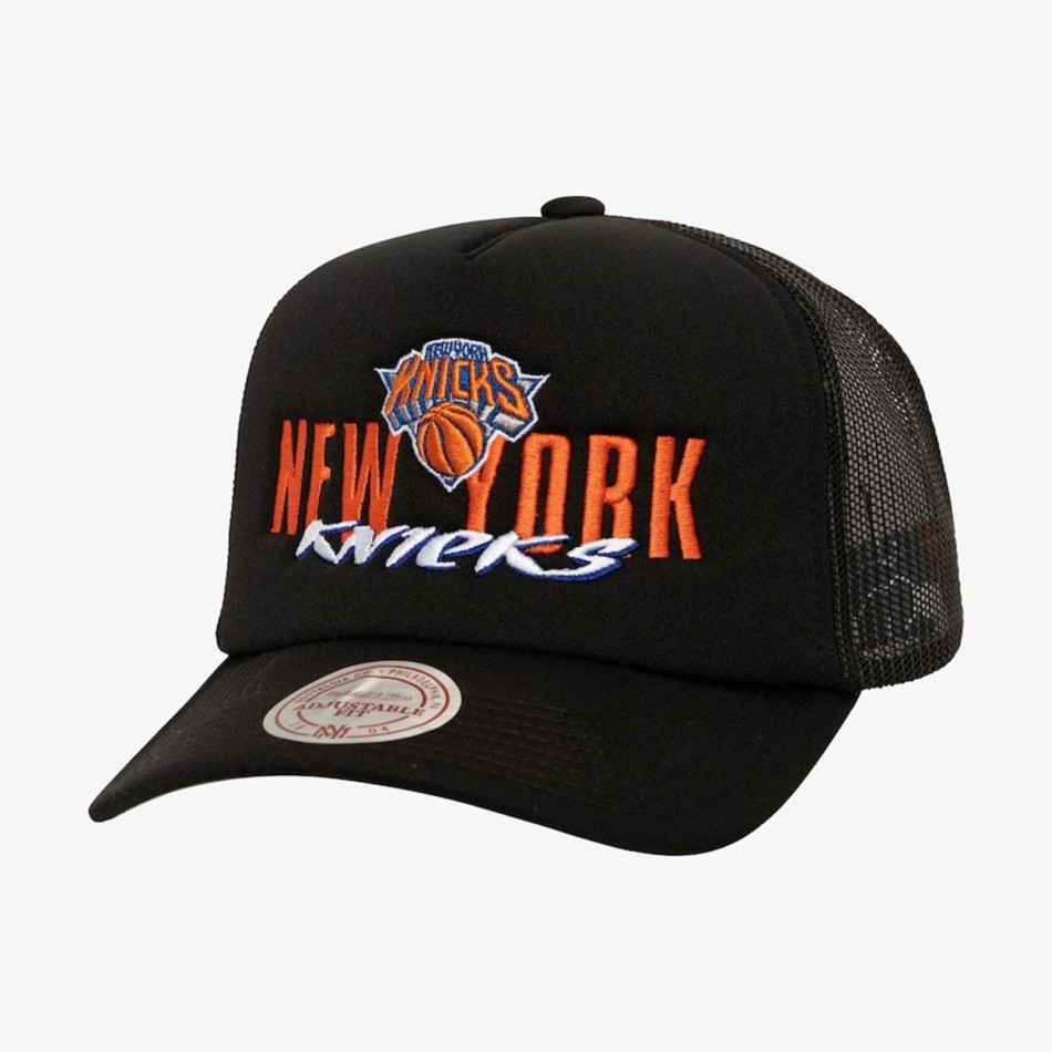 New York Knicks "Jaar van de slang" NBA Trucker Cap (NBA-pet) Mitchell & Ness chez FrenchMarket