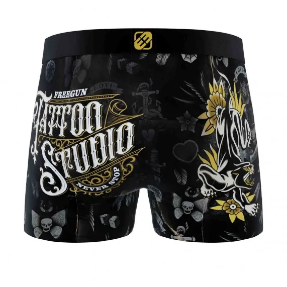 Schedel & Tatoo Microvezel herenboxershort (Herenboxershorts) Freegun chez FrenchMarket