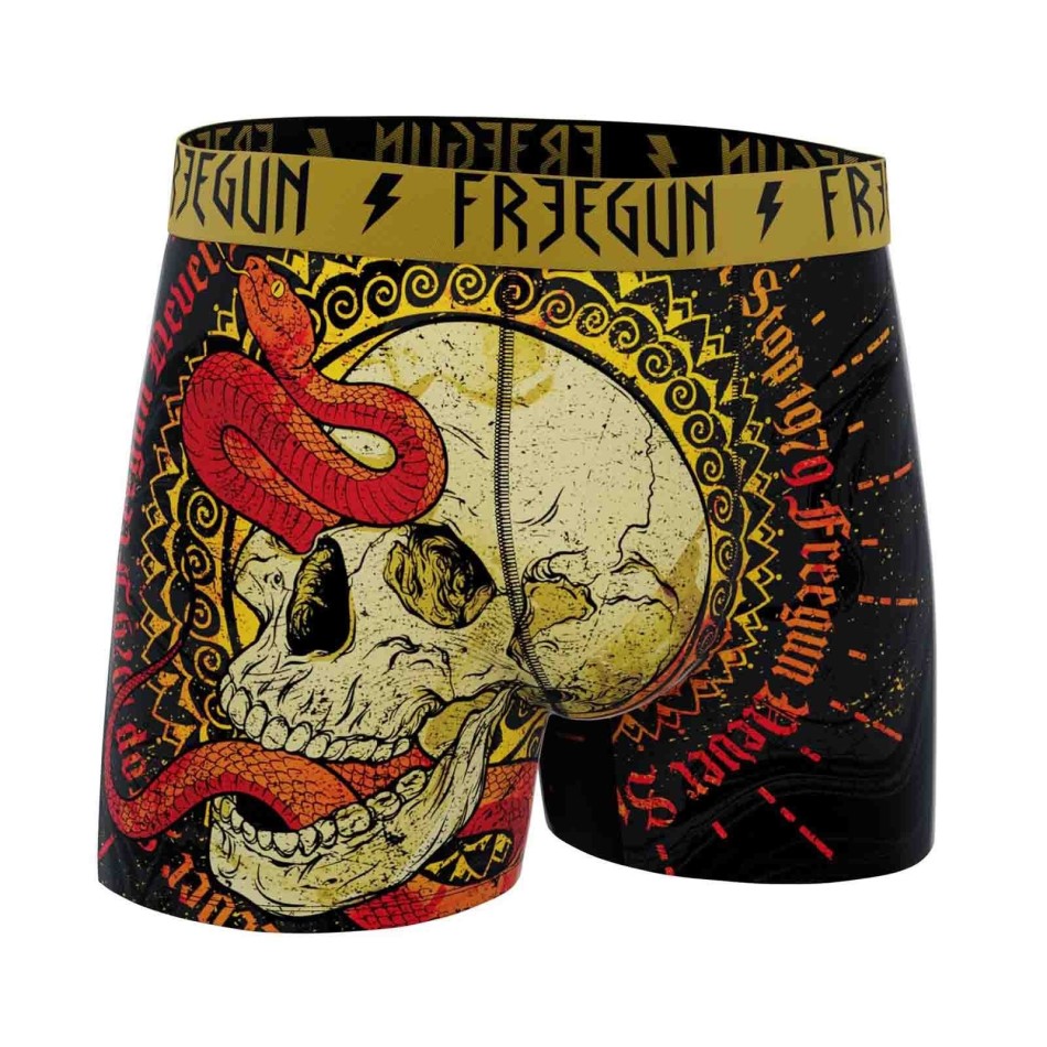 Boxer Homme Microfibre Skull & Tatoo (Boxers Homme) Freegun chez FrenchMarket