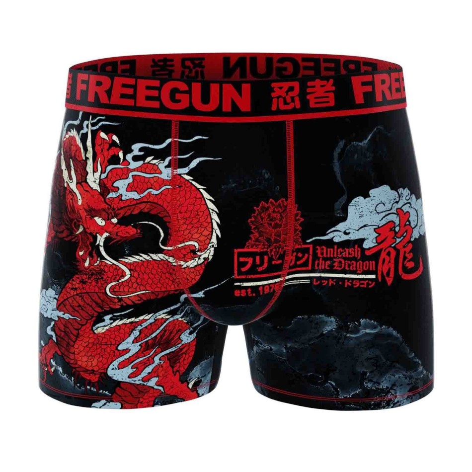 Dragon" Microvezel Boxer voor mannen (Herenboxershorts) Freegun chez FrenchMarket
