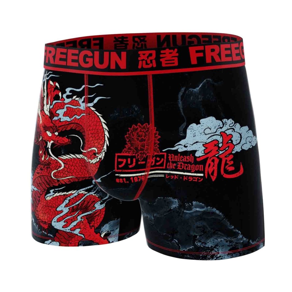 Boxer Homme Microfibre "Dragon" (Boxers Homme) Freegun chez FrenchMarket
