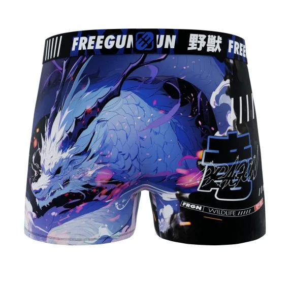 Boxer Mann Mikrofaser "Dragon" (Boxershorts Mann) Freegun auf FrenchMarket