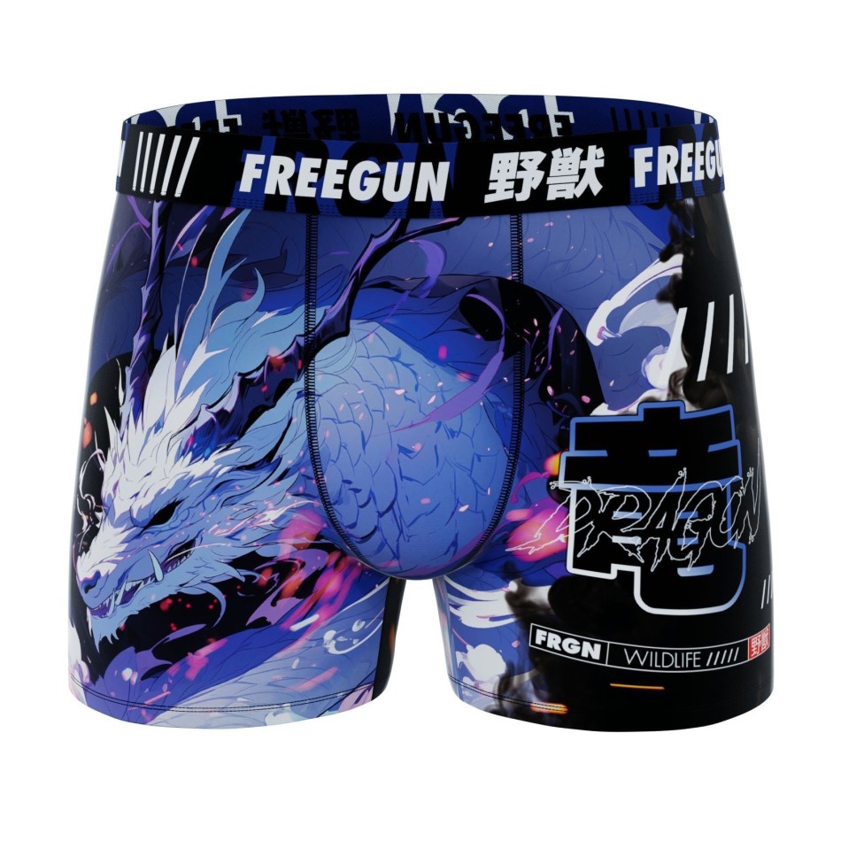 Boxer "Dragon" in microfibra per uomo (Boxer da uomo) Freegun chez FrenchMarket