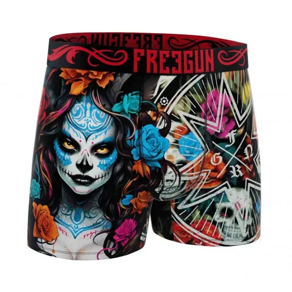 Lote de 6 calzoncillos bóxer de microfibra "Skull & Tatoo" para hombre (Calzoncillos para hombre) Freegun chez FrenchMarket Lote de 6 calzoncillos bóxer de microfibra "Skull & Tatoo" para hombre (Calzoncillos para hombre) Freegun chez FrenchMarket