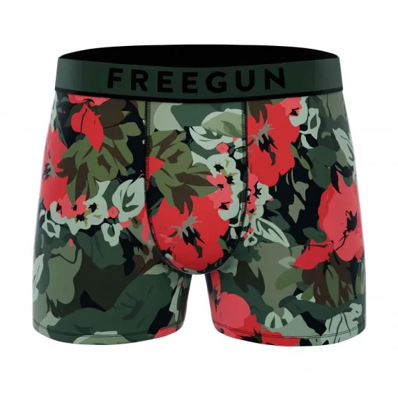 Premium Signature Flowers" cotton boxer briefs for men (Men's boxer shorts) Freegun on FrenchMarket