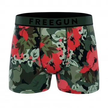 Boxer Mann Baumwolle "Premium Signature Flowers" (Boxershorts Mann) Freegun auf FrenchMarket