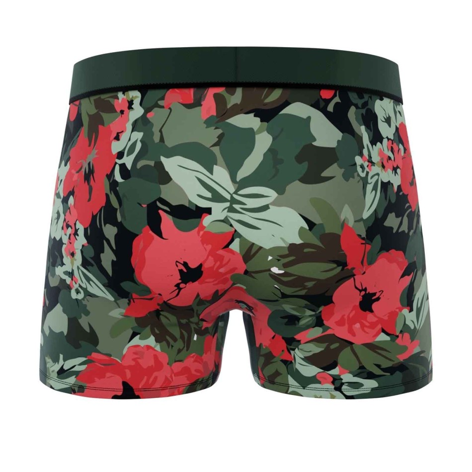 FREEGUN Boxershorts i enkel bomull för män "Premium Signature Flowers