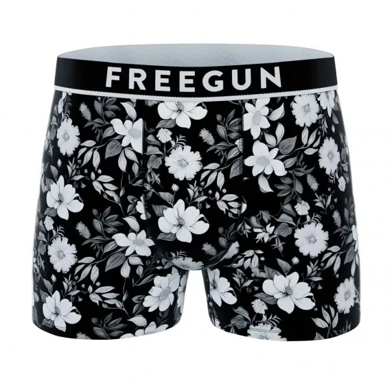 Boxer de algodón "Premium Signature Flowers" para hombre (Calzoncillos para hombre) Freegun chez FrenchMarket