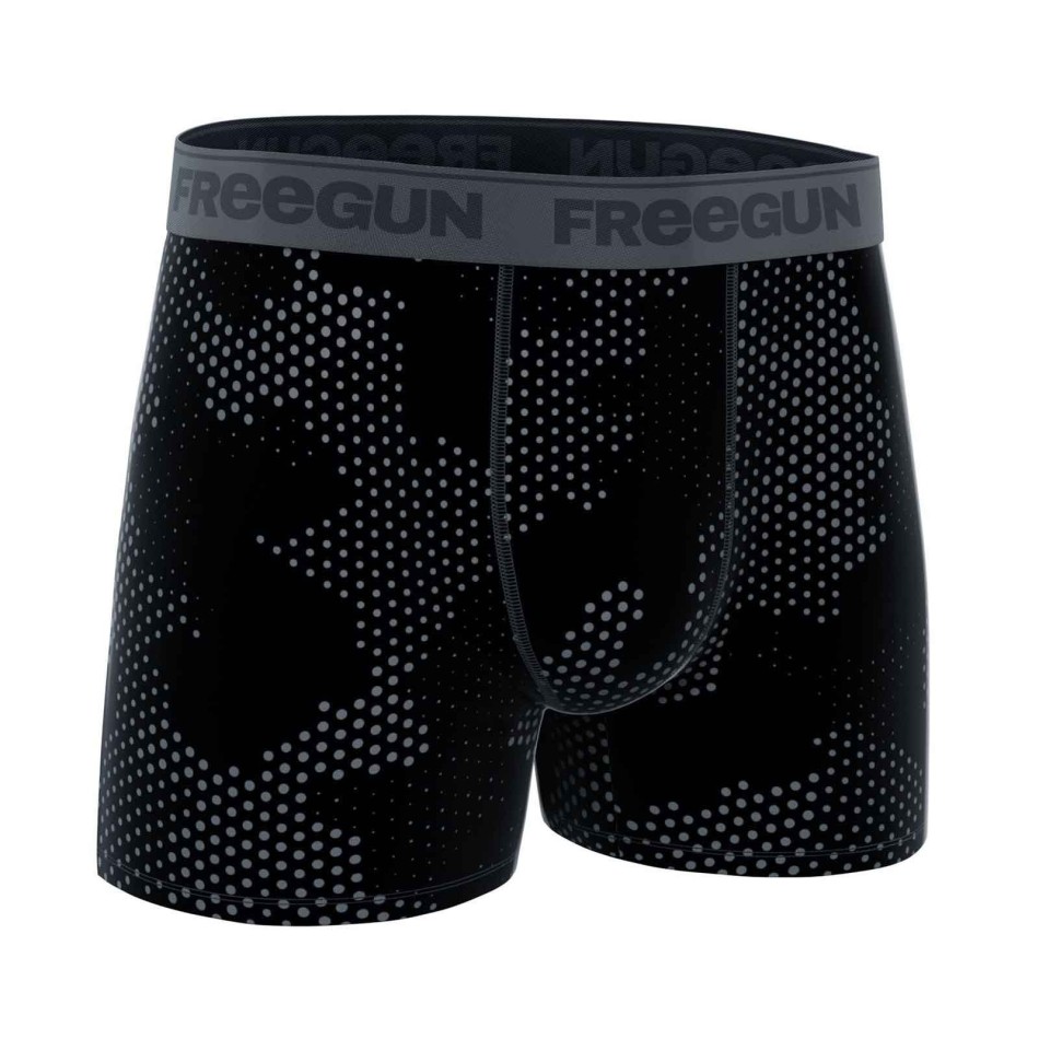 FREEGUN Boxer Herr Bomull "Premium Signature Pablo" kAKI gRIS