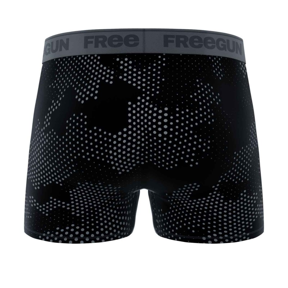 FREEGUN Boxer Herr Bomull "Premium Signature Pablo" kAKI gRIS