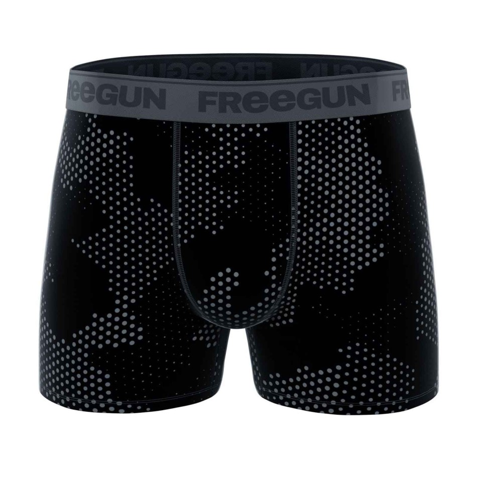 FREEGUN Boxer Herr Bomull "Premium Signature Pablo" kAKI gRIS