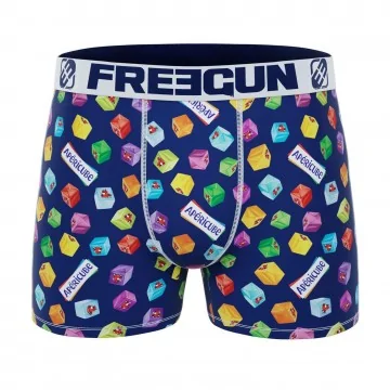 Boxer Homme Microfibre "Apéricube Vache qui rit" (Boxers Homme) Freegun chez FrenchMarket