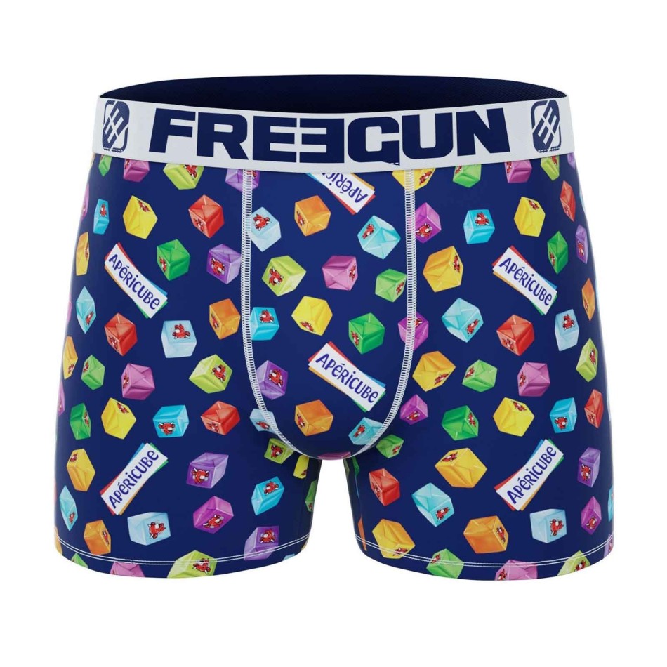 FREEGUN Boxershorts i mikrofiber för män "Apéricube Vache qui rit