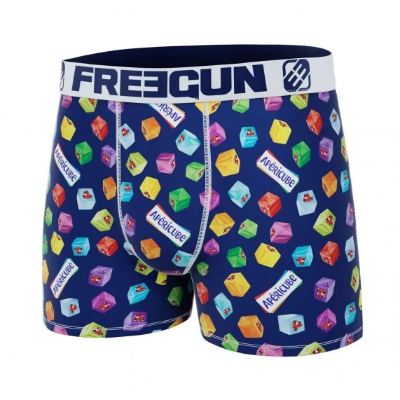 Apéricube Vache qui rit" heren boxershort in microvezel (Herenboxershorts) Freegun chez FrenchMarket