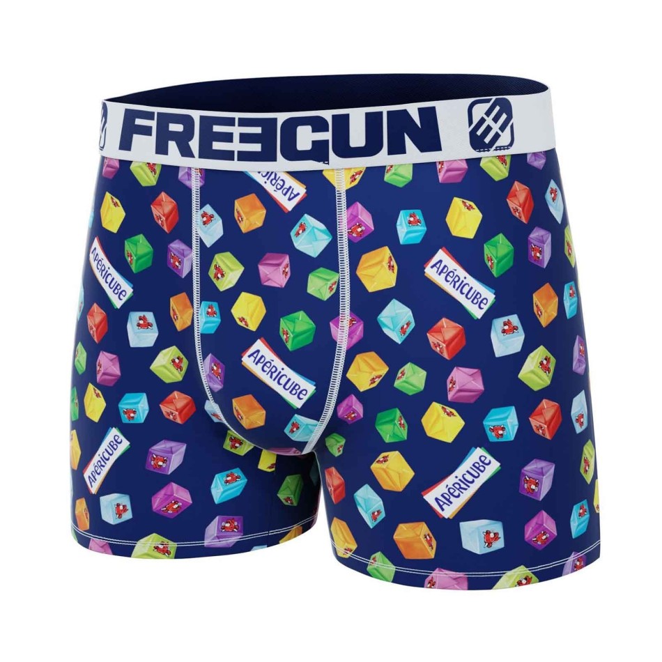 FREEGUN Boxershorts i mikrofiber för män "Apéricube Vache qui rit