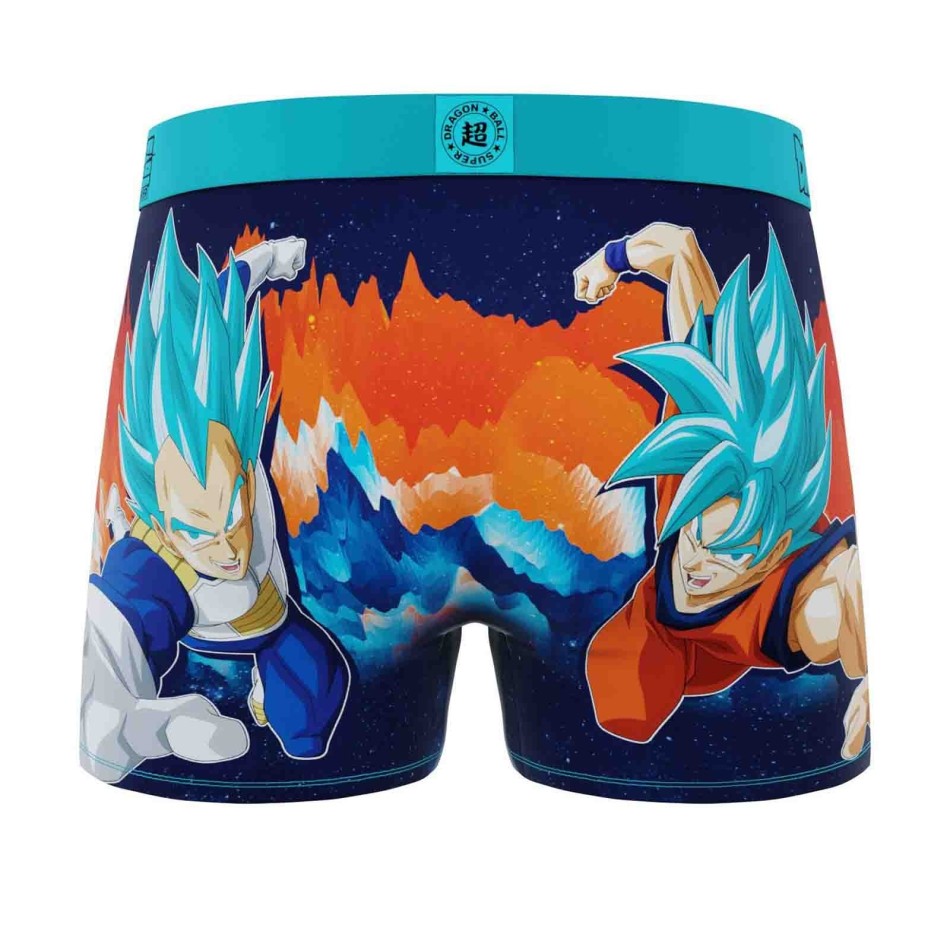 FREEGUN Boxershorts Dragon Ball Super 12 Goku Vegeta Beerus för män