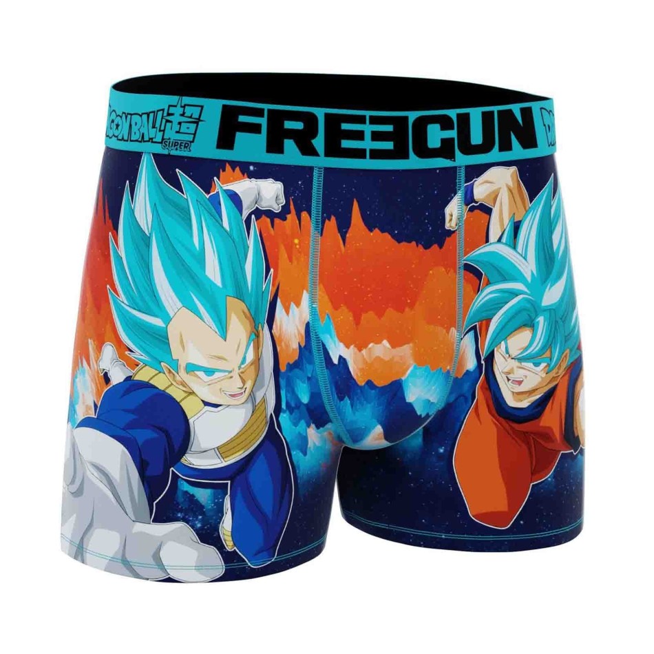 FREEGUN Boxershorts Dragon Ball Super 12 Goku Vegeta Beerus för män