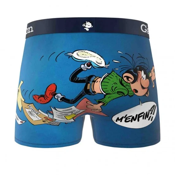 Calzoncillos bóxer de microfibra para hombre "GASTON LAGAFFE (Calzoncillos para hombre) Freegun chez FrenchMarket