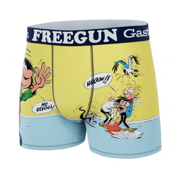 GASTON LAGAFFE" Men's Microfiber Boxer Briefs (Men's boxer shorts) Freegun on FrenchMarket