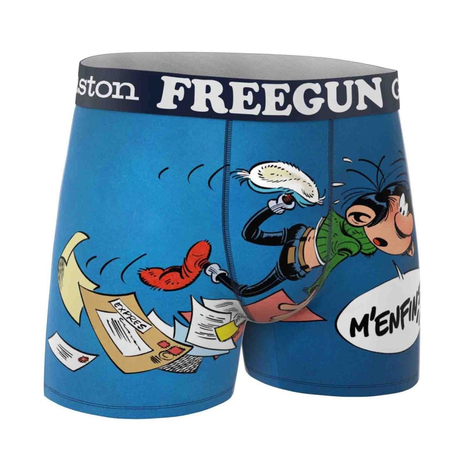 FREEGUN Set of 3 "GASTON LAGAFFE" Men's Microfiber Boxers