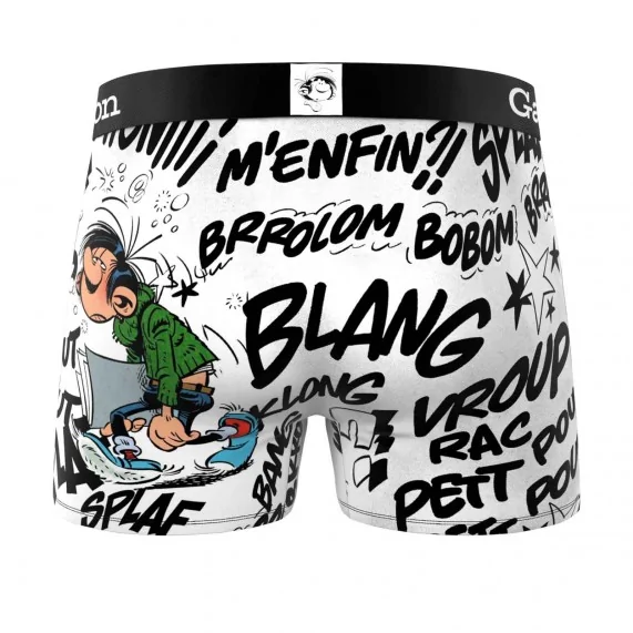 Calzoncillos bóxer de microfibra para hombre "GASTON LAGAFFE (Calzoncillos para hombre) Freegun chez FrenchMarket