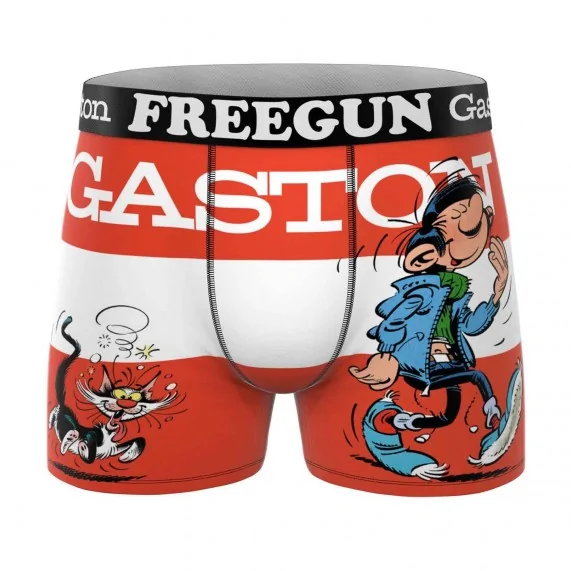 Calzoncillos bóxer de microfibra para hombre "GASTON LAGAFFE (Calzoncillos para hombre) Freegun chez FrenchMarket