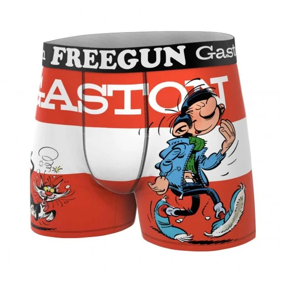 Calzoncillos bóxer de microfibra para hombre "GASTON LAGAFFE (Calzoncillos para hombre) Freegun chez FrenchMarket