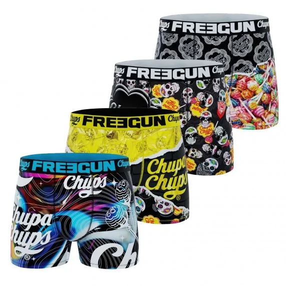 Lote de 4 calzoncillos "Chupa Chups" para niño (Pack calzoncillos para niño) Freegun chez FrenchMarket Lote de 4 calzoncillos "Chupa Chups" para niño (Pack calzoncillos para niño) Freegun chez FrenchMarket