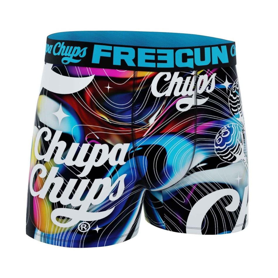 FREEGUN Set med 4 "Chupa Chups" boxerkalsonger för pojkar