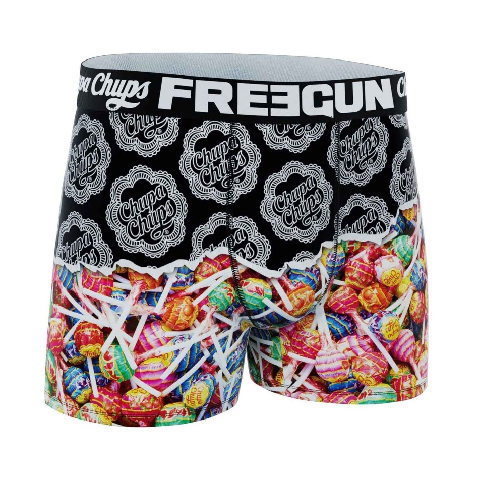 FREEGUN Set med 4 "Chupa Chups" boxerkalsonger för pojkar