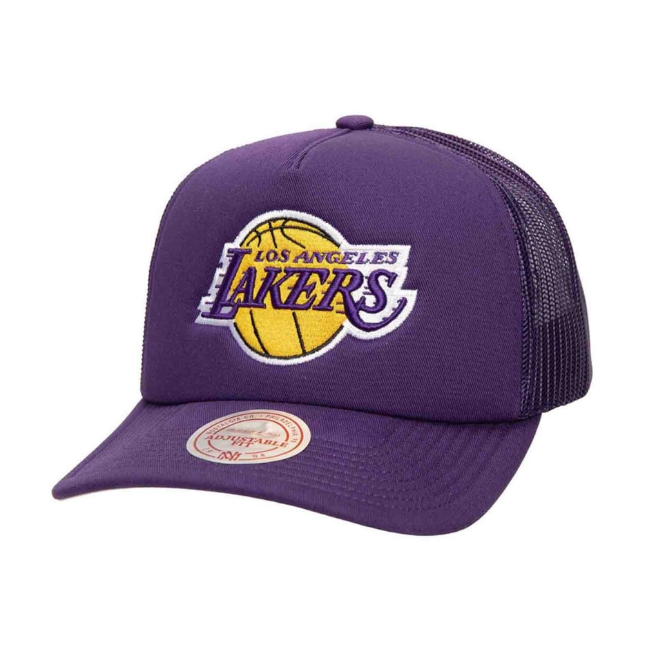 Trucker Cap Schaumstoff Evergreen NBA Los Angeles Lakers (NBA-Kappe) Mitchell & Ness auf FrenchMarket