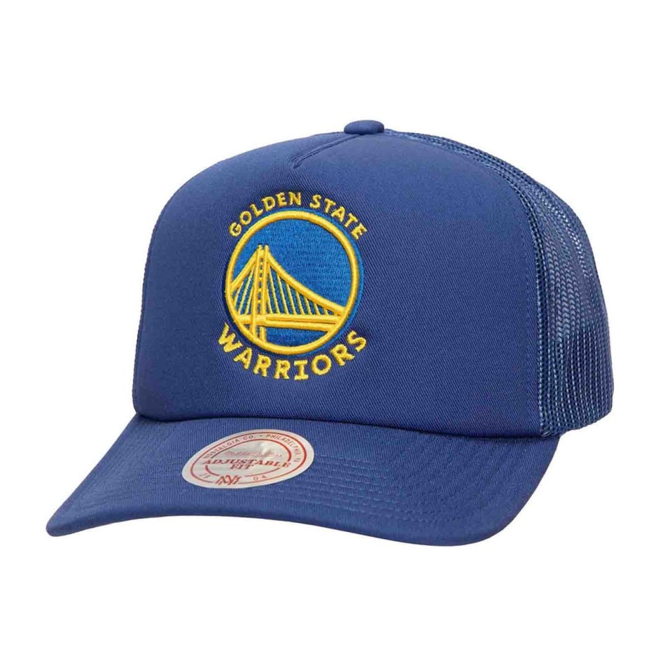 Casquette Trucker Mousse Evergreen NBA Golden State Warriors (Casquette NBA) Mitchell & Ness chez FrenchMarket