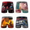 Lote de 4 calzoncillos bóxer de microfibra para niño "Photo Sport (Pack calzoncillos para niño) Freegun chez FrenchMarket