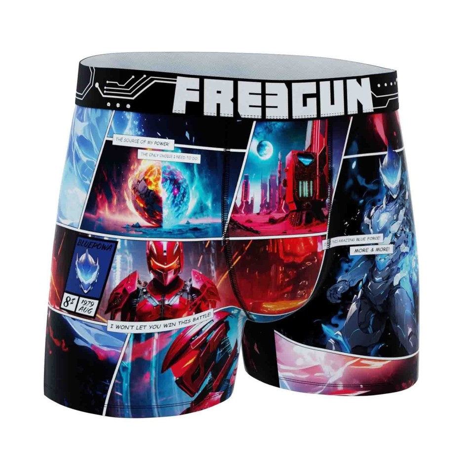 FREEGUN Set om 4 "Manga Video Game Future"-boxershorts för pojkar