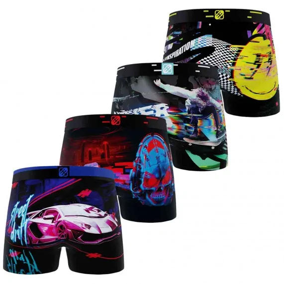 Lot de 4 boxers Garçon Ready to Futur (Lot boxers Garçon) Freegun chez FrenchMarket