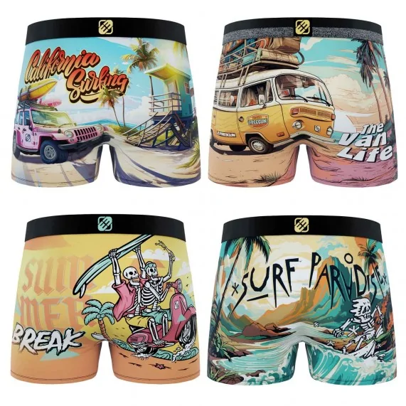 Wild Life Set van 4 Boxershorts voor jongens (Set jongensboxershorts) Freegun chez FrenchMarket Wild Life Set van 4 Boxershorts voor jongens (Set jongensboxershorts) Freegun chez FrenchMarket